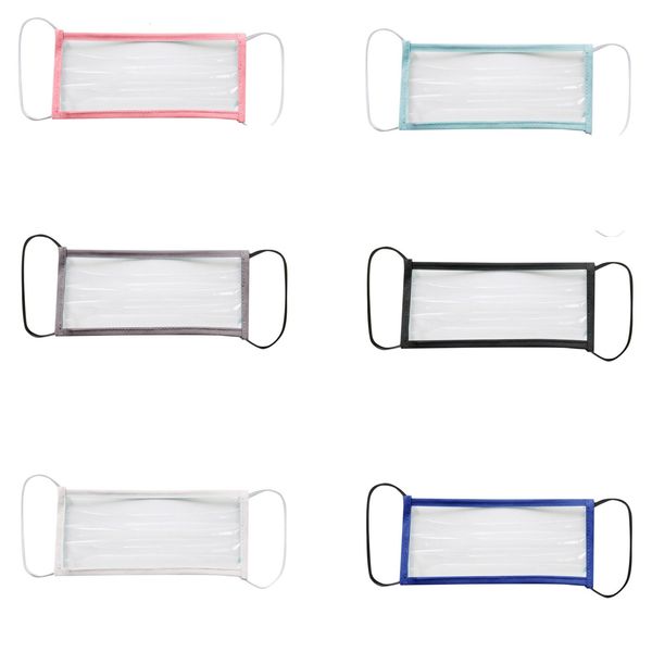 

cover transparent mouth face adults mask men women washable reusable anti dust dustproof earloop clear deaf-mute designe