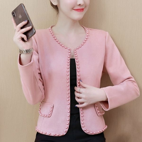 

womens jackets and coats 2019 fashion pink white black long sleeve coat 3xl 4xl plus size jacket women a963 y200101, Black;brown
