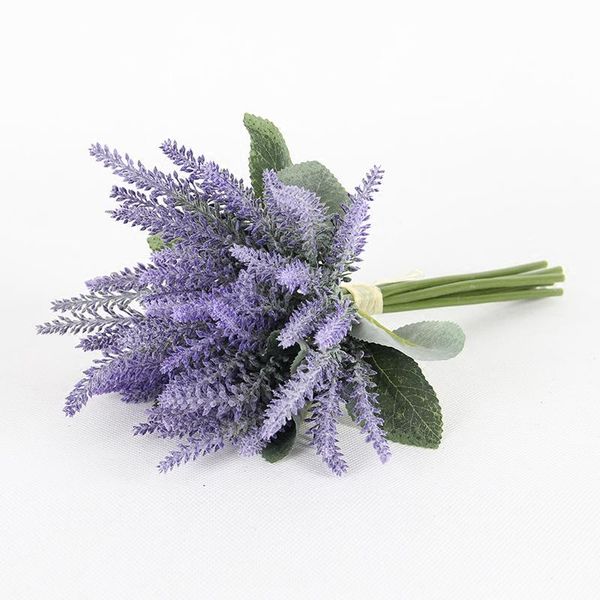 

decorative flowers & wreaths romantic provence lavender bouquet silk artificial grain simulation plants wedding home decoration