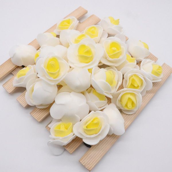 

100pcs foam fake flower pe roses head artificial flowers wedding decoration for scrapbooking gift box diy wreath multi use jllexq