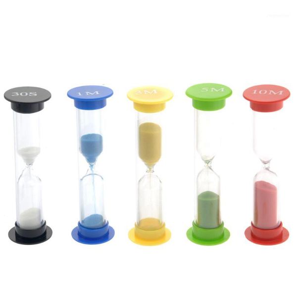 

other clocks & accessories 5pcs/set 30second/1minute /3minutes /5minutes sandglass arrive colorful clock sand 2021 /10minutes hourglass time