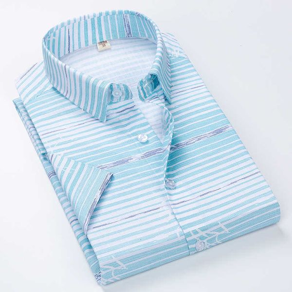 

brand new men male shirts striped men's casual short sleeve business formal plaid shirt camisa social -5xl, White;black
