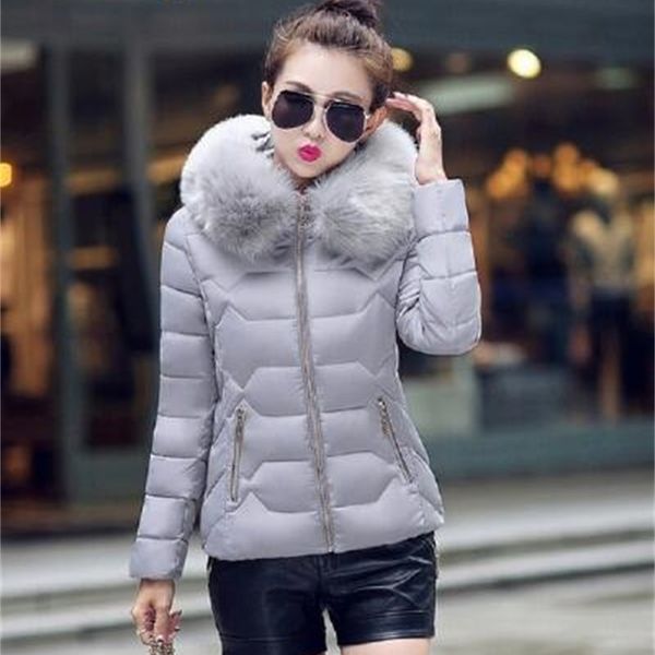 

new women's 2021 style jackets artificial turtleneck parka female thick cotton quilted wool winter coat ladies kyyl, Black