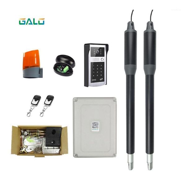 

fingerprint access control ac220v heavy duty worm gear automatic swing gate opener 300kg per leaf with smart wifi doorbell phone app control