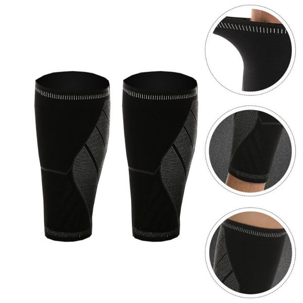 

1pc elastic sports knee pads knee support brace fitness protector, Black;gray