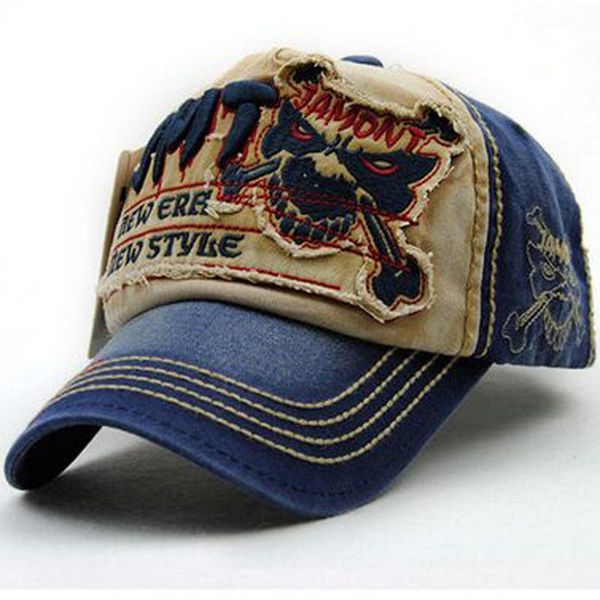 

ball caps the 2021 summer men's fashion gorras snapback baseball cap embroidery wolf bone sun hats for women casquette, Blue;gray