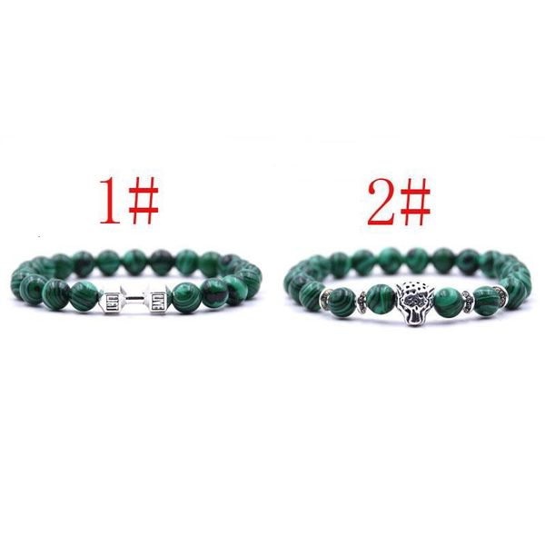 

skull new cross owl natural stone lion head helmet buddha bracelet wholesale handmade beads bracelets for men women, Black