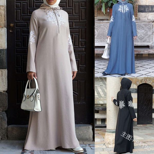 

summer 2019 girl medieval pattern women zipper dress pp1190, Black;gray