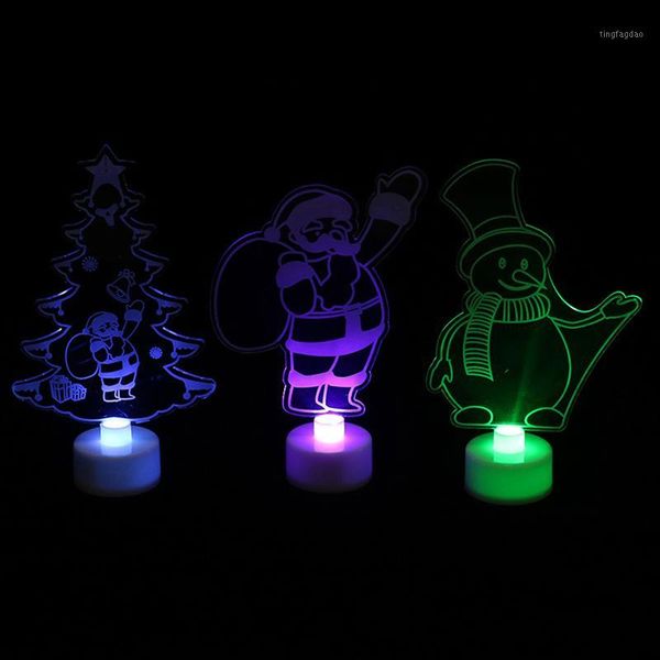 

christmas decorations 1pc colorful led decorative tree party supplies acrylic gift1