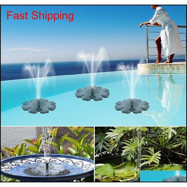 

solar panel powered brushless water pump yard garden decor pool outdoor games round petal floating fountain water pumps cca11698 10pcs ogli