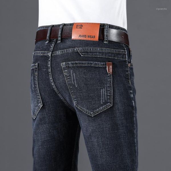 

2020 new mens fashion black blue jeans men casual slim stretch jeans classic denim pants trousers plus size 28-40