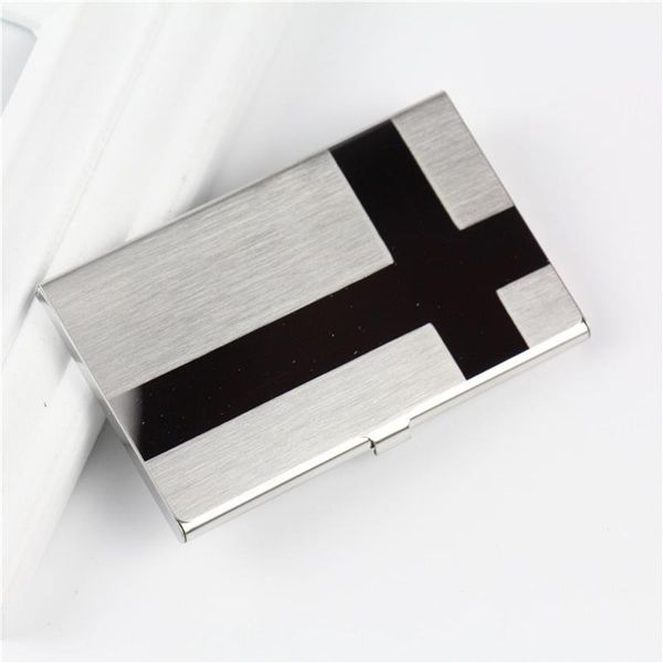

wallets lily queen men women business holder metal stainless steel id card case1, Red;black