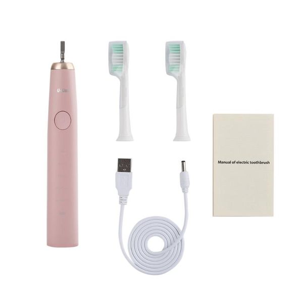 

u-kiss abs waterproof portable electric toothbrush usb charging improve plaque reduce bleeding gums tartar problems smart