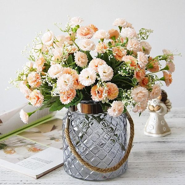 

home decorating artificial flowers carnation small bouquet wedding party ornaments pgraphy props diy floral