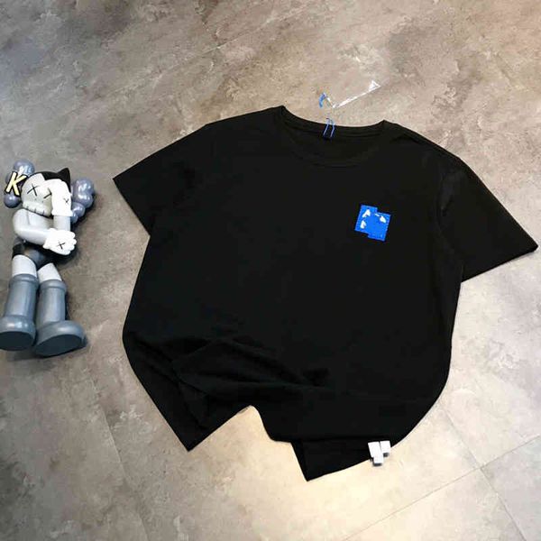 

2022 factory wholesale new letter embroidery short sleeve summer half sleeve t-shirt round neck pullover bottomed shirt for men and women, White;black