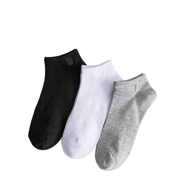 

mens boat socks spring and autumn fashion new letter embroidered athletic socks casual men breathable sock slippers size 3 colors, Black