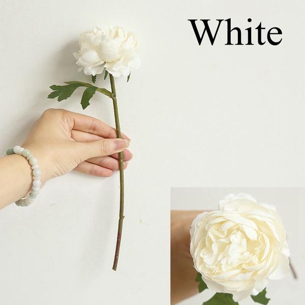 

decorative flowers & wreaths 5pcs/lots artificial rose wedding bouquet silk home decoration party decor high quality