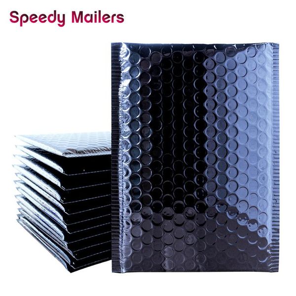 

speedy mailers яркая черная алюминиевая фольга mailers convelope водонепроницаемая упаковочная упаковочная конверта для конверта мягких паке