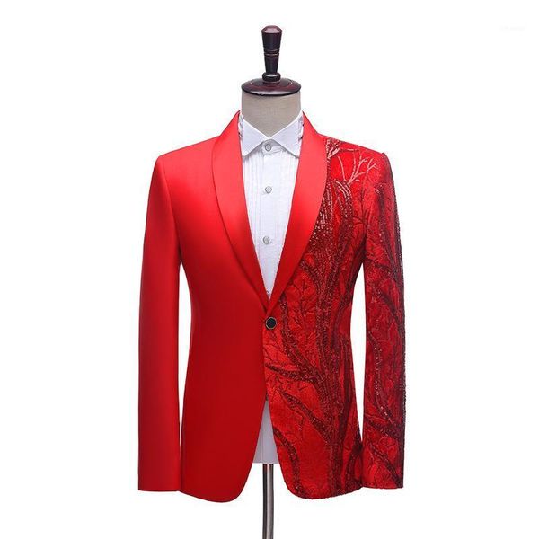 

sequin men casual blazers fashion stage costume performance suit jacket ball studio dj host singer dancer tuxedo nightclub prom1, White;black