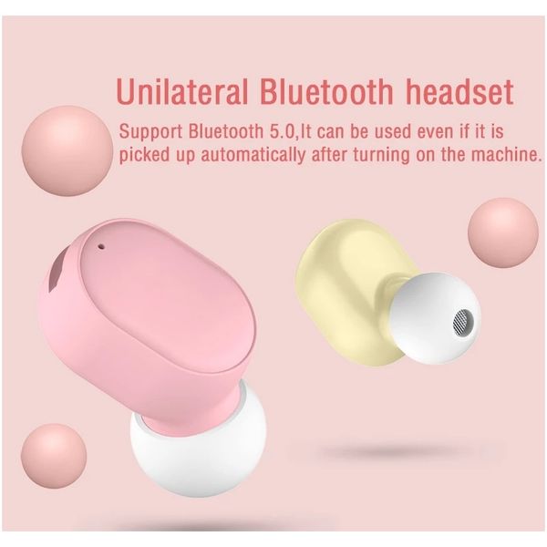 

mini 5.0 wireless bluetooth earphone sport gaming headset with mic handsearbuds stereo earphones headphones for all phone f wmtsiy