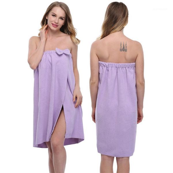 

women's sleepwear witbuy fashion lady girls cute bow wearable bath towel shower spa wrap body beach bathroom microfiber bathrobe gown f, Black;red