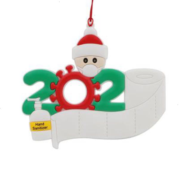 

t5nrsurvivor 1 2 family ornament 2020 3 personalized 4 5 pvc decorations mask hand-washed christmas tree hanging pendant