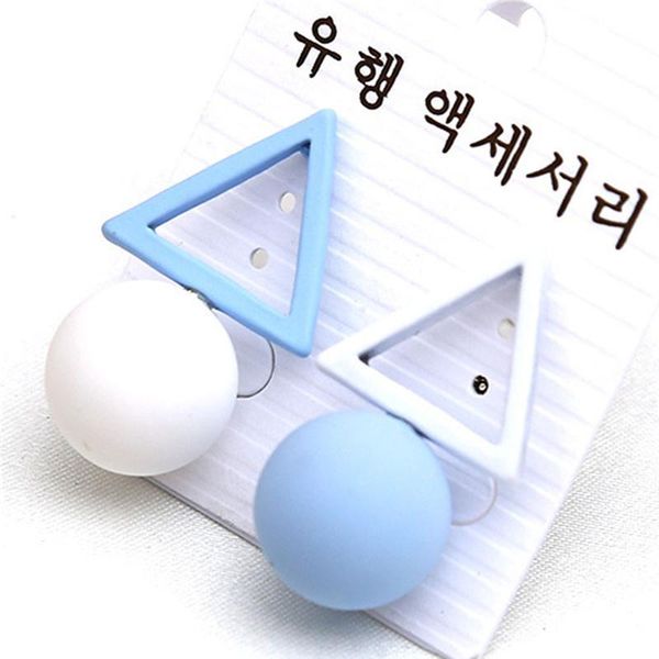 

new brand different geometry cube candy color dangle earrings for woman fashion jewelry accessories party gift brincos, Silver