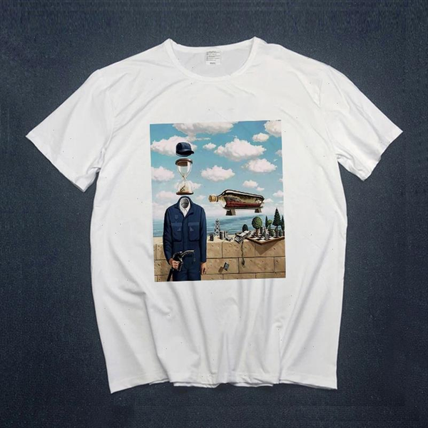 

women t shirts summer short sleeve casual white surreal art tshirts girls ladies print fashion aesthetics tee