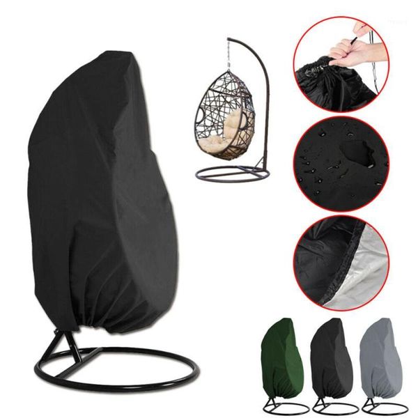 

anti dust hanging chair cover furniture cover rattan swing patio garden weave hanging egg chair seat1