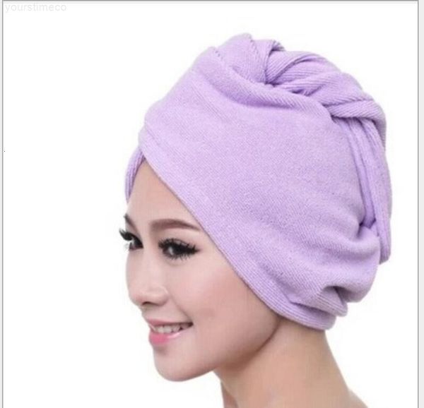 

women microfiber magic shower caps hair drying turban wrap towel hat cap quick dry dryer bath ju0518