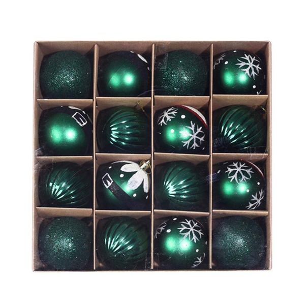 

christmas decorations ball ornament decoration tree hang 16pcs pendent pvc window