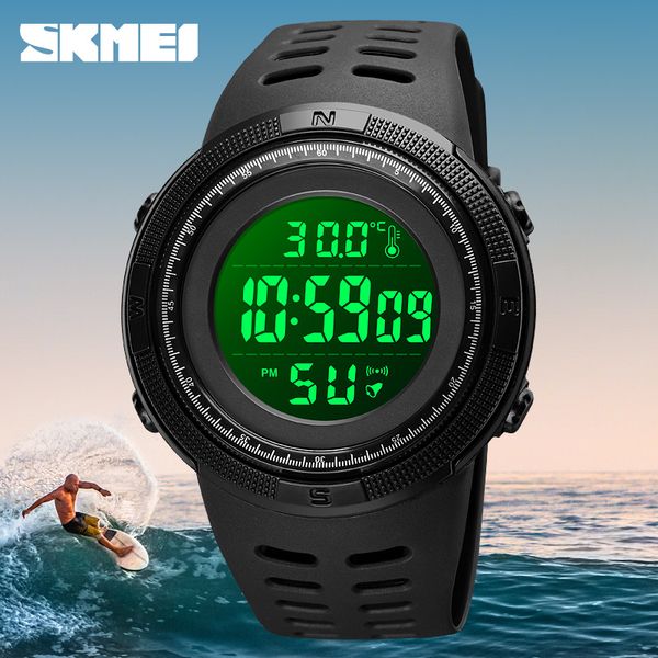 

мода температура тела электронные часы роскошные количество счет спортивные часовые спортивные наручные часы мужские часы лучшие бренда skme, Slivery;brown