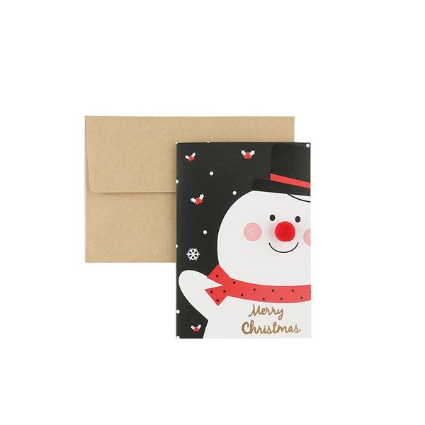 

santa claus mini greeting cards message xmas christmas holiday blessing tree hanging ornaments santa claus paper craf