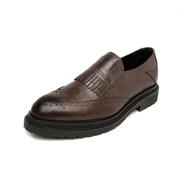 

men shoes leather social elegant formal men leather shoes #msw81181661, Black