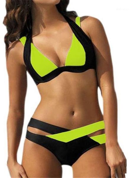 

women's swimwear 2021 european and american summer bikini 9611, White;black