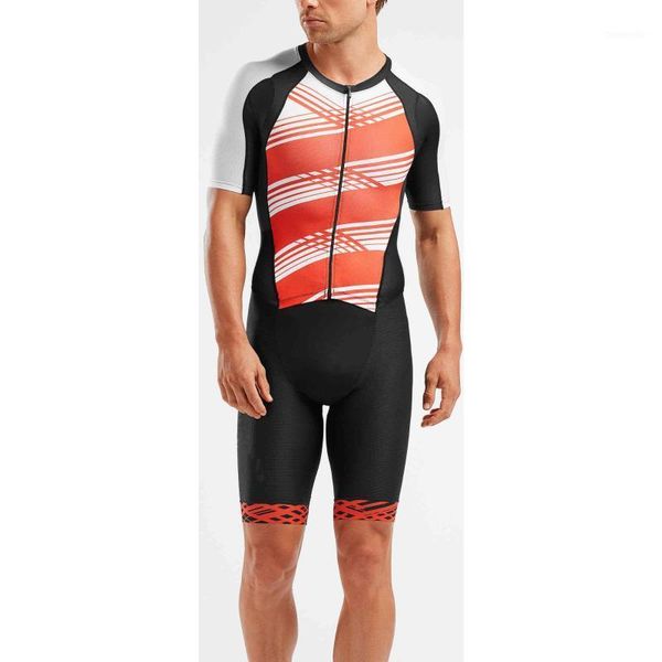

racing sets 2021 pro summer triathlon suit men's cycling jersey skinsuit jumpsuit maillot outdoor sports ropa ciclismo1, Black;blue