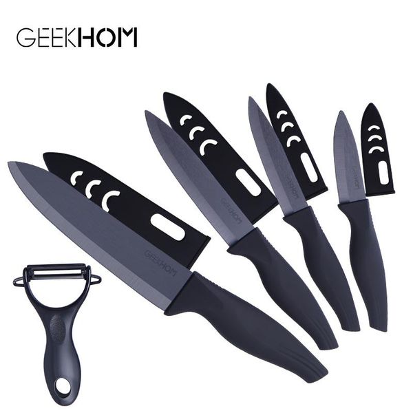 

керамический нож 3 4 5 6 дюймов кухни chef utility slicer кожура керамические ножи овощечистка set white цирконий лезвия cooking cutter tool