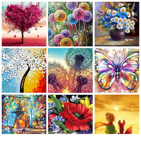 

diy oil painting flamingo picture handpainted christmas crafts for adults paints by number kits on canvas picture ho bbygng