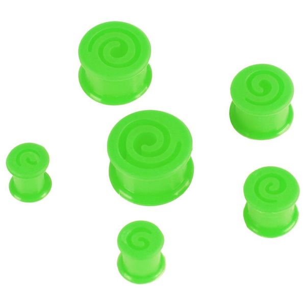 

modrsa 1pair sile ear stretchers plugs and tunnels hollow spiral earrings gauges expander helix piercing conch body jewelry q bbyiuk, Silver