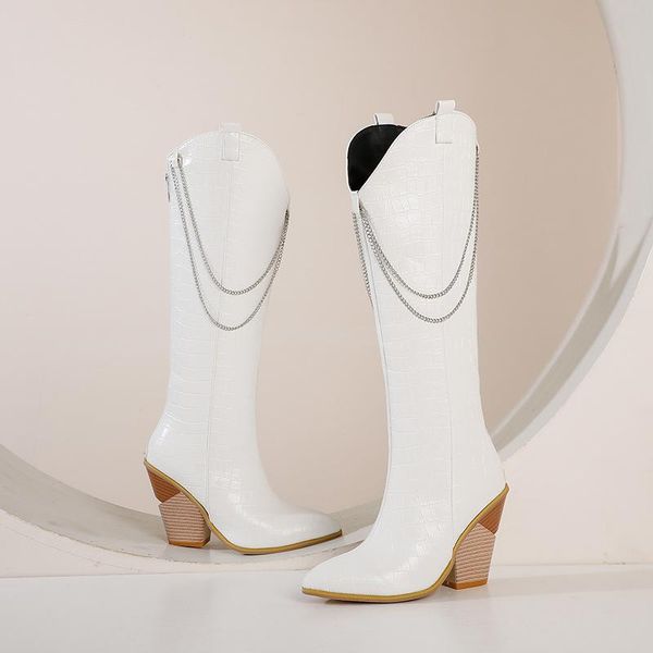 

plus size 34-43 lady over knee thigh high boots women autumn fashion thin high heels platform women shoes woman boots, Black