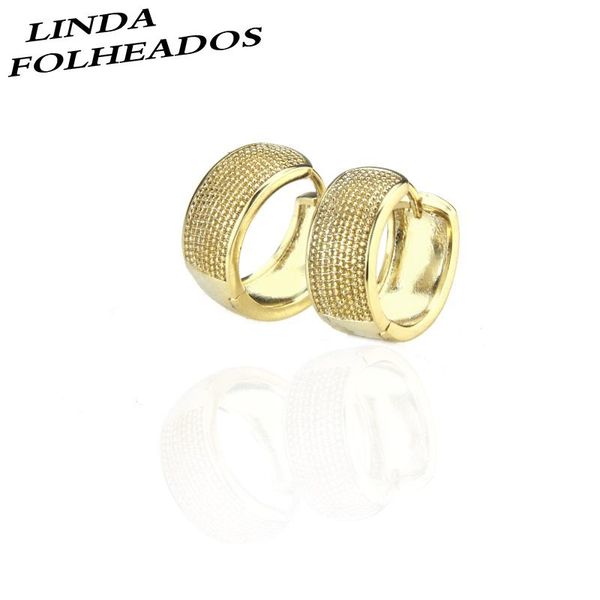

new design gold copper ear ring europe and america simple style earrings for women round ring fashion party jewelry earring, Golden;silver