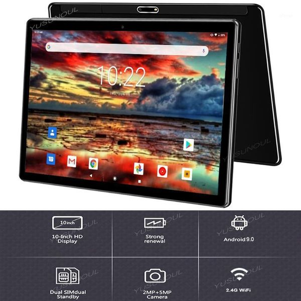 

2020 global version new tablets pc 64gb sd card bluetooth wifi phablet android 9.0 10 inch tablet pc dual sim card ce band1