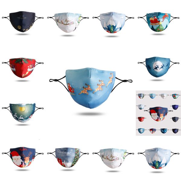 

anti 9t30tz2c printed xmas masks face christmas dust fog snowflake mouth cover breathable washable reusable mask 1