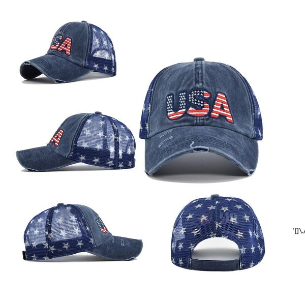 

let's go brandon embroidered baseball hats usa presidential election party hat with american flag caps cotton adjustabl cap zzb13464, Blue;gray
