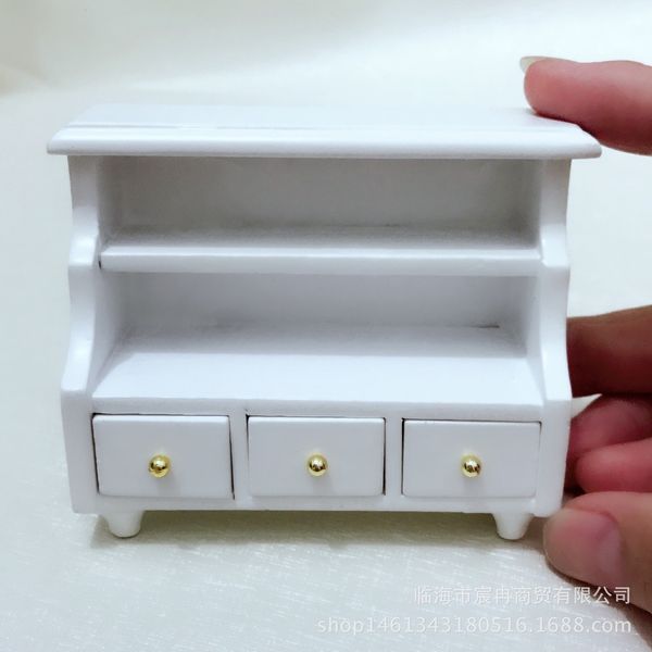 

1: 12 mini doll house dollhouse pocket furniture scene accessories shooting props towel bathroom side cabinet handmade design crsm
