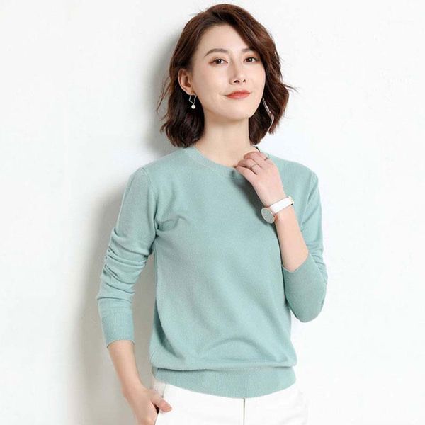 

2020 autumn korean sweater women knitted sweater pullover women jumper ladies long sleeve basic sweaters for knitwear1, White;black
