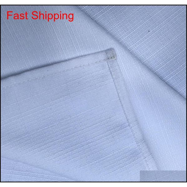 

100% polyester linen plain white tea towel soft blank kitchen dish towel 50x70 cm qylrod bdenet