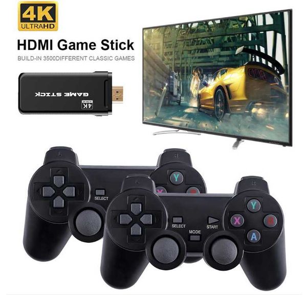 

4k hd 64bit 32gb 3550 games 2.4g wireless for cps ps1 mini retro joystick double gamepad controller gif