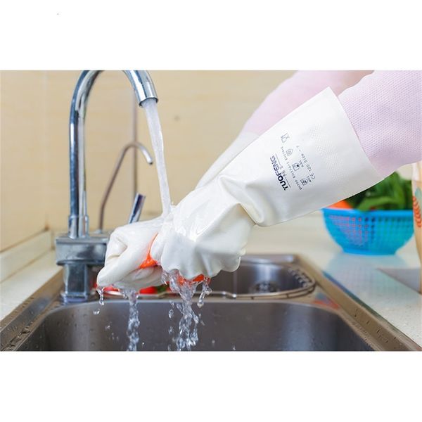 

factorygfytfactoryz7awkitchen gloves household nitrile cleaning dishes nvqing tuofeng washing canteen waterproof and durable food g