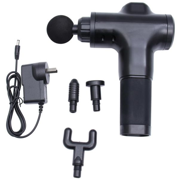 

1pc electric fascia massager muscle relaxation massager vibration fitness equipment muscle with us plug (black